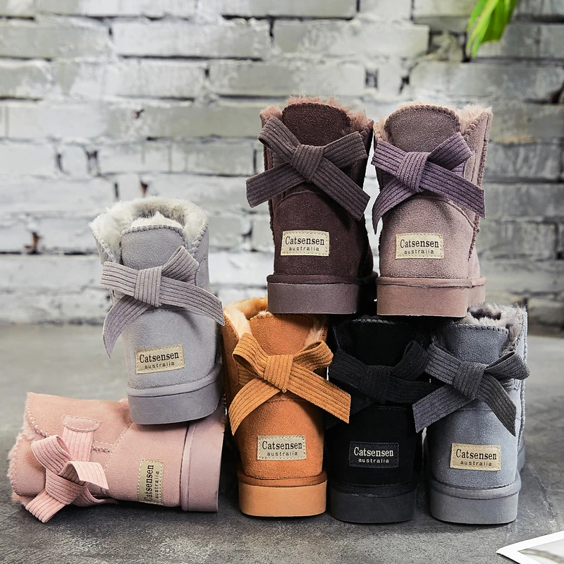 SWONCO genuine leathe snow boots women winter fur warm shoes back bow 2020 new ankle boots for women casual
SWONCO genuine leathe snow boots women winter fur warm shoes back bow 2020 new ankle boots for women casual
