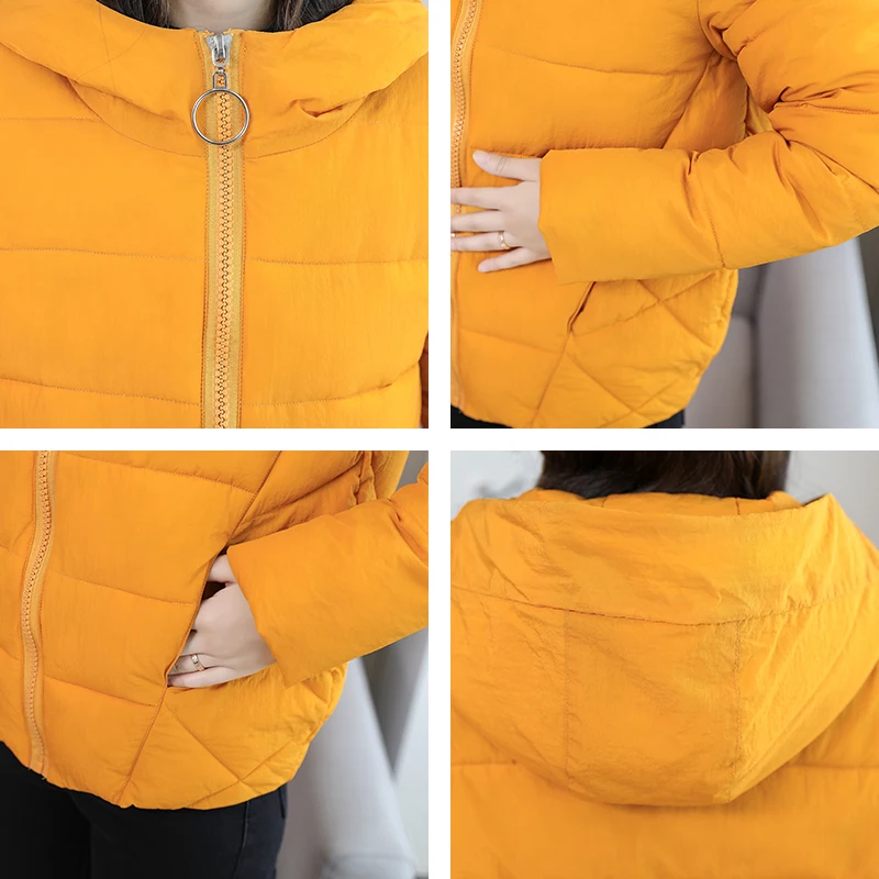 Solid Short Parkas Female Winter Hooded Women's Jackets 2021 Slim Office Ladies Stand Collar Casual Thick Coats Woman 
Solid Short Parkas Female Winter Hooded Women's Jackets 2021 Slim Office Ladies Stand Collar Casual Thick Coats Woman