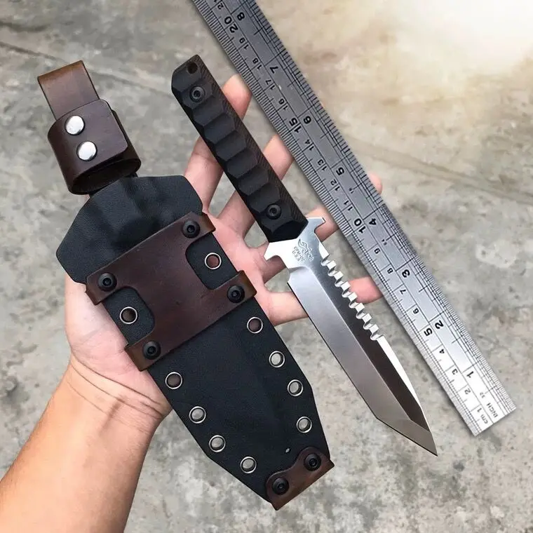 

USA d2 steel high hardness Knife Tactical Survival Knives Hunting Camping Blade Multi High Hardness Military Survival knife rest