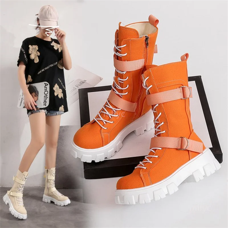 British style Martin boots women 2021 new canvas high-top shoes thick-soled casual round toe motorcycle boots shoes for women
British style Martin boots women 2021 new canvas high-top shoes thick-soled casual round toe motorcycle boots shoes for women