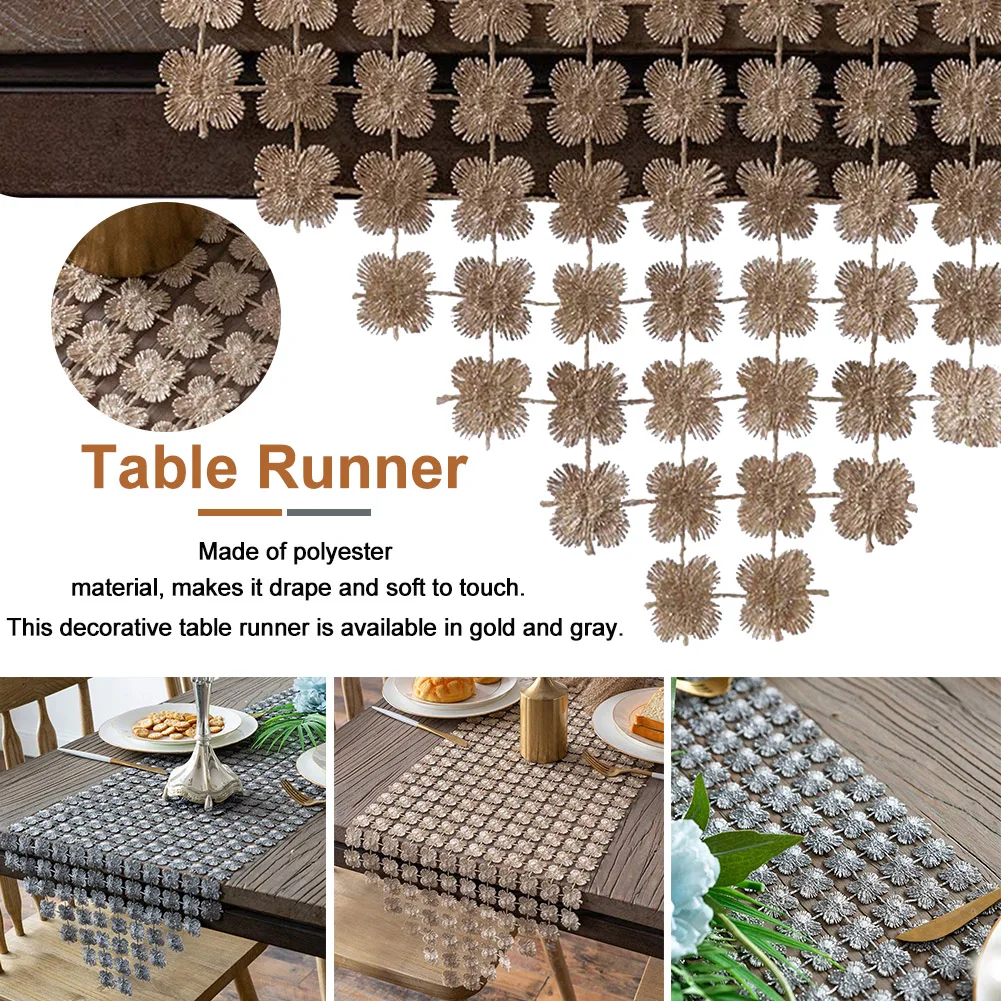 Rectangle Multifunction Dustproof Glitter Clover Modern Simple Table Runner Festival Restaurant Dining Room Home For Wedding
Rectangle Multifunction Dustproof Glitter Clover Modern Simple Table Runner Festival Restaurant Dining Room Home For Wedding