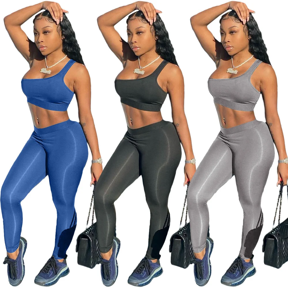 Echoine Women Sexy Solid One Shoulder Bandage Crop Top Skinny Pencil Legging Two Piece Set Tracksuit Activewear Club Outfits
Echoine Women Sexy Solid One Shoulder Bandage Crop Top Skinny Pencil Legging Two Piece Set Tracksuit Activewear Club Outfits