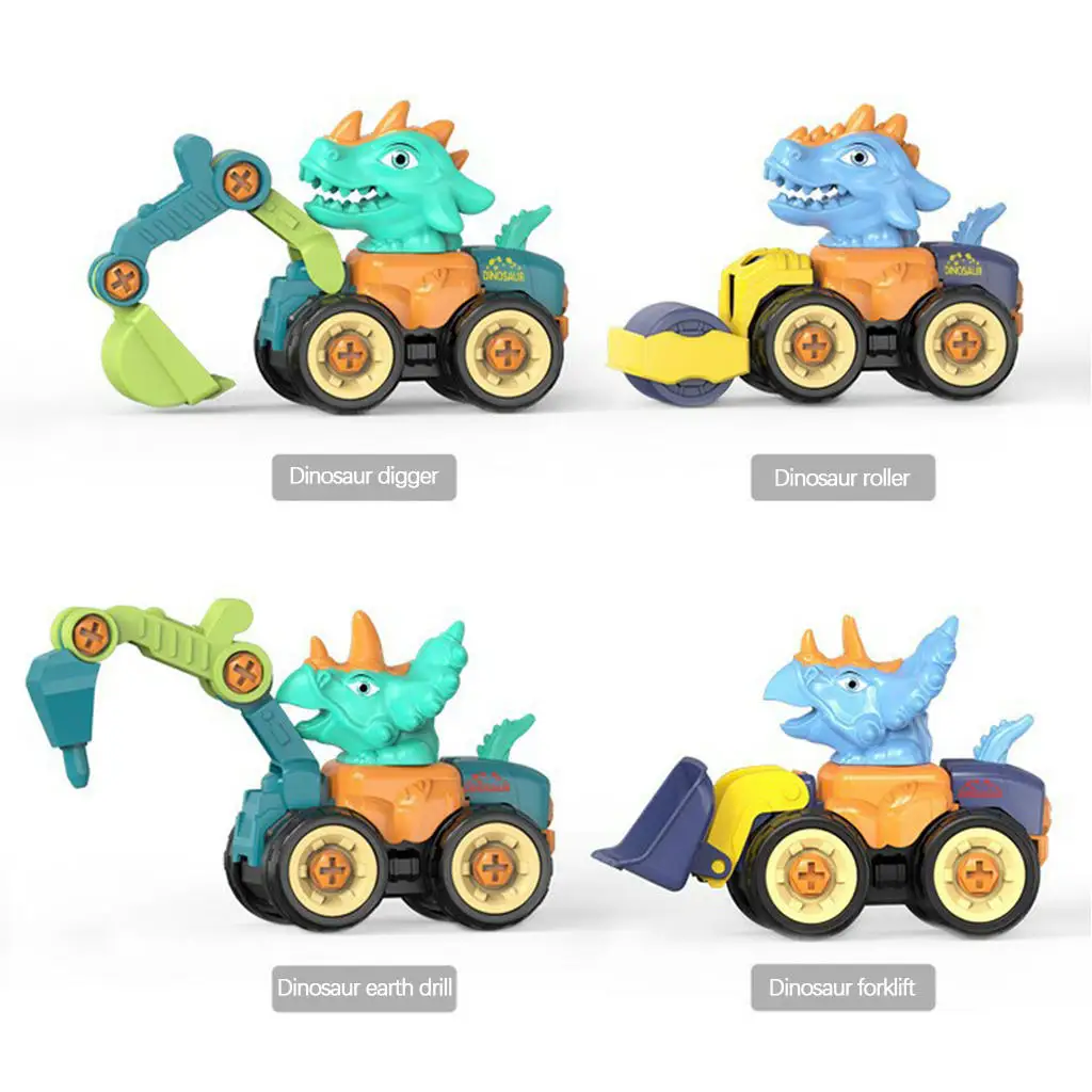 4Pcs ABS Plastic Dinosaur Engineering Car Christmas Gifts Educational Toys Playset Construction Vehicle Toys for Kids Children
4Pcs ABS Plastic Dinosaur Engineering Car Christmas Gifts Educational Toys Playset Construction Vehicle Toys for Kids Children