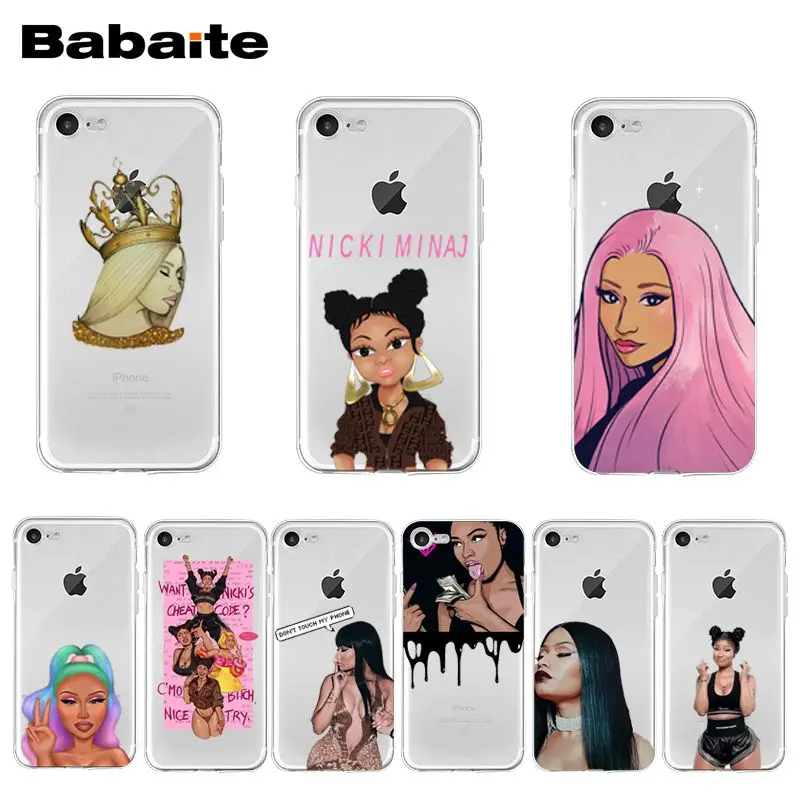 Чехол Rapper Nicki Minaj для iPhone 11 Pro XS MAX XR 8 7 6 6S Plus X 5 5S SE 12 mini 12ProMax|Бамперы| |