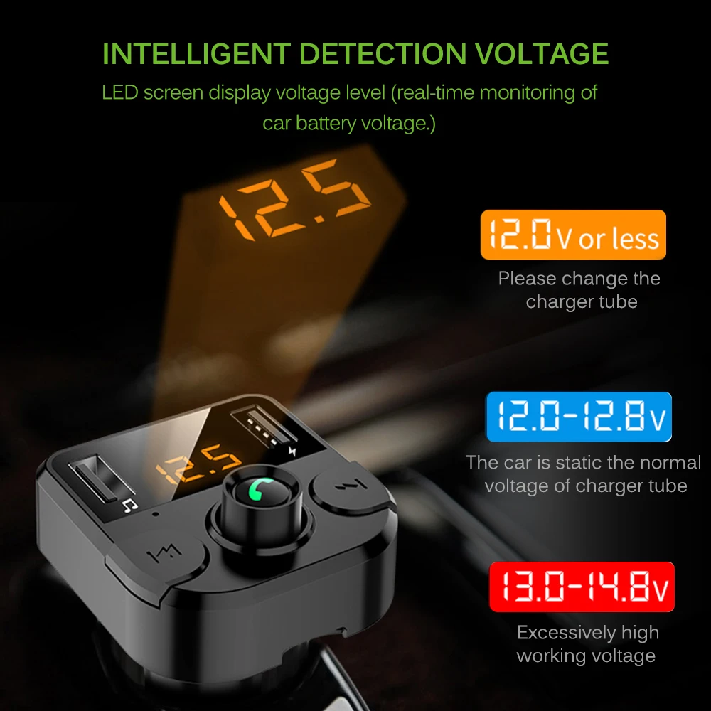 Portable Car MP3 Player Bluetooth Receiving U Disk Charger Music USB 12V-24V Stereo | Электроника