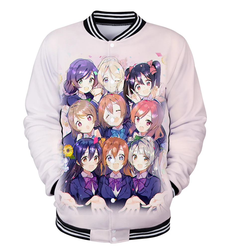 Anime LoveLive! Kotori Minami 's 3D Print Autumn Holiday Men/Women Streetwear Baseball Uniform Kawaii Style Sweatshirt Clothing
Anime LoveLive! Kotori Minami 's 3D Print Autumn Holiday Men/Women Streetwear Baseball Uniform Kawaii Style Sweatshirt Clothing