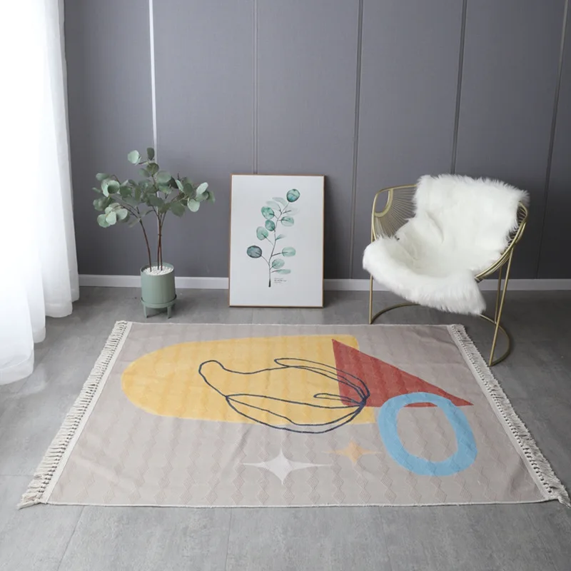 Large Geometric Carpet for Living Room Bedroom Cotton and Linen Bohemian Ethnic Prayer Floor Mats Hand-Knotted Dining Room Rugs
Large Geometric Carpet for Living Room Bedroom Cotton and Linen Bohemian Ethnic Prayer Floor Mats Hand-Knotted Dining Room Rugs
