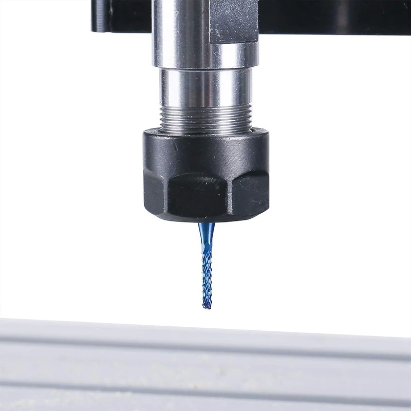 10 Pcs Nano Blue Coat End Mill CNC Router Bits PCB Milling Cutter 0.8-3mm 1/8 Inch Shank Engraving Bit Rotary Burrs
10 Pcs Nano Blue Coat End Mill CNC Router Bits PCB Milling Cutter 0.8-3mm 1/8 Inch Shank Engraving Bit Rotary Burrs