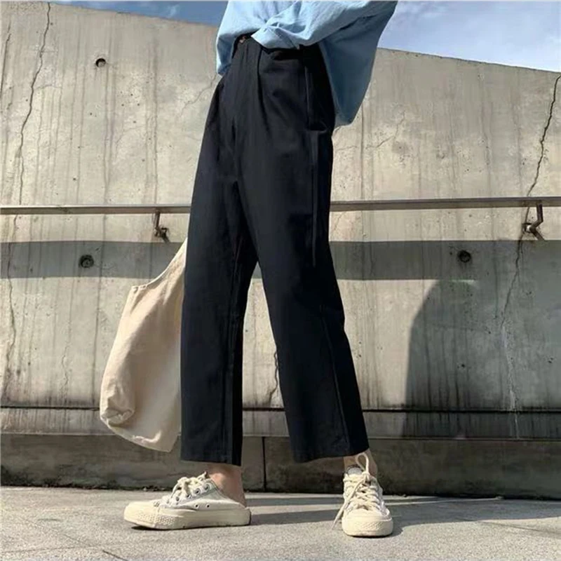 Pants Women Pure Button Korean Style Straight Casual Loose High Waist Female Autumn Soft Womens Daily Trousers All-match Chic
Pants Women Pure Button Korean Style Straight Casual Loose High Waist Female Autumn Soft Womens Daily Trousers All-match Chic