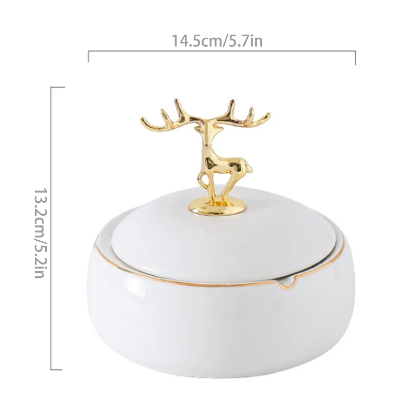Creative Desktop Ornament Retro Elk Ashtray Portable Decorative Tray Holder
Creative Desktop Ornament Retro Elk Ashtray Portable Decorative Tray Holder