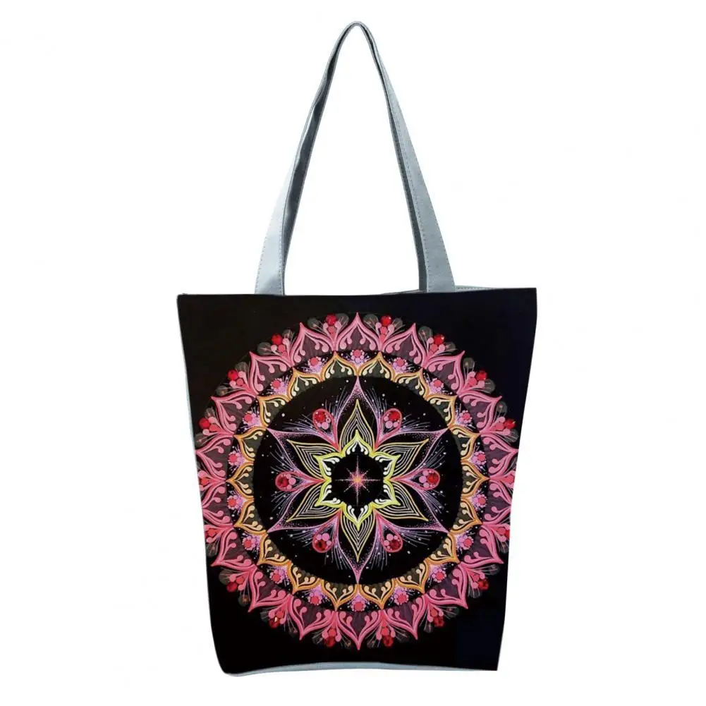 Great Workmanship Handheld Shoulder Bag Zipper Closure Bohemia Ethnic Print Large Capacity Top-Handle Bag for School
Great Workmanship Handheld Shoulder Bag Zipper Closure Bohemia Ethnic Print Large Capacity Top-Handle Bag for School