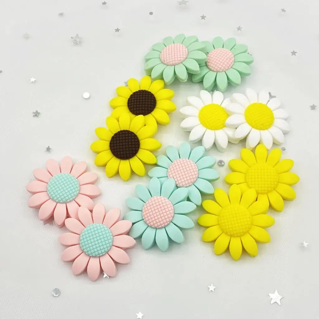 5pcs Sunflower silicone beads food grade baby teether girls DIY necklace toys teething beads pacifier chain making kids gift
5pcs Sunflower silicone beads food grade baby teether girls DIY necklace toys teething beads pacifier chain making kids gift