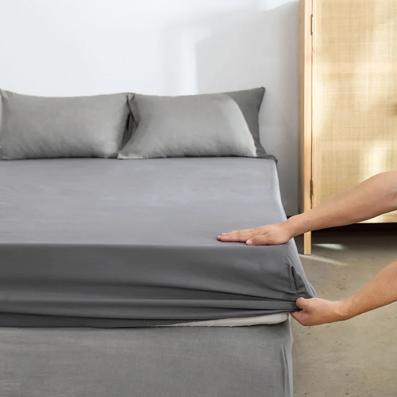 100% Cotton Mattress Cover 180*200cm Solid Color Bedding Linens Bed Sheets with Elastic Band Double Queen Size Bed Cover
100% Cotton Mattress Cover 180*200cm Solid Color Bedding Linens Bed Sheets with Elastic Band Double Queen Size Bed Cover