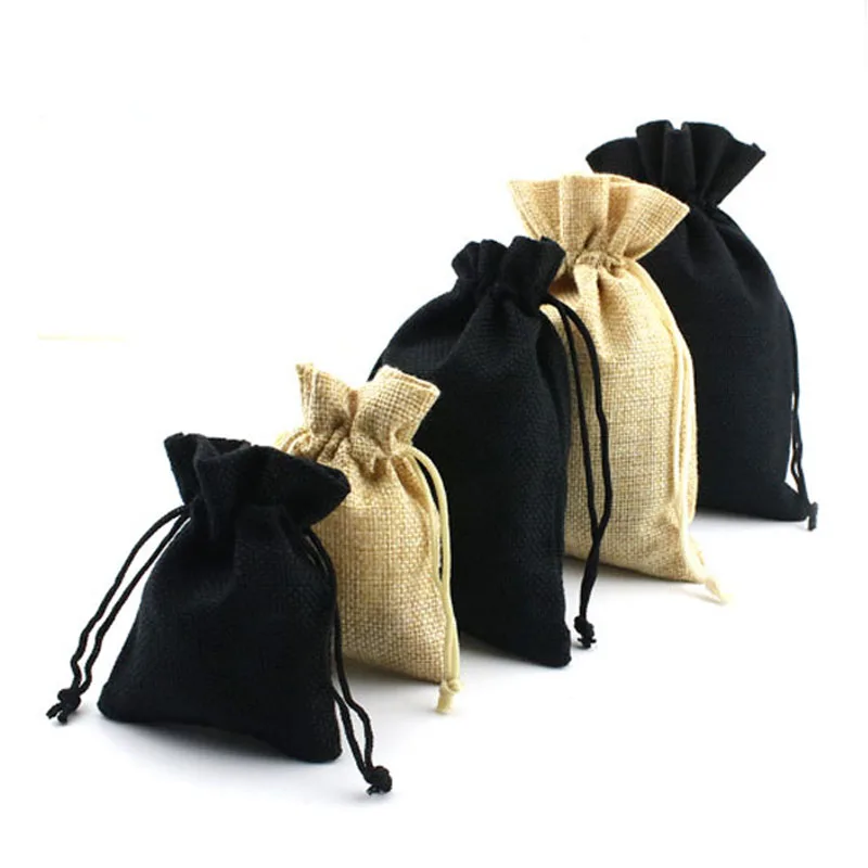 Black Flax Jewelry Gift Bag 8x10cm 9x12cm 10x14cm 13x18cm pack of 50 Jute Linen Drawstring Pouch 
Black Flax Jewelry Gift Bag 8x10cm 9x12cm 10x14cm 13x18cm pack of 50 Jute Linen Drawstring Pouch
