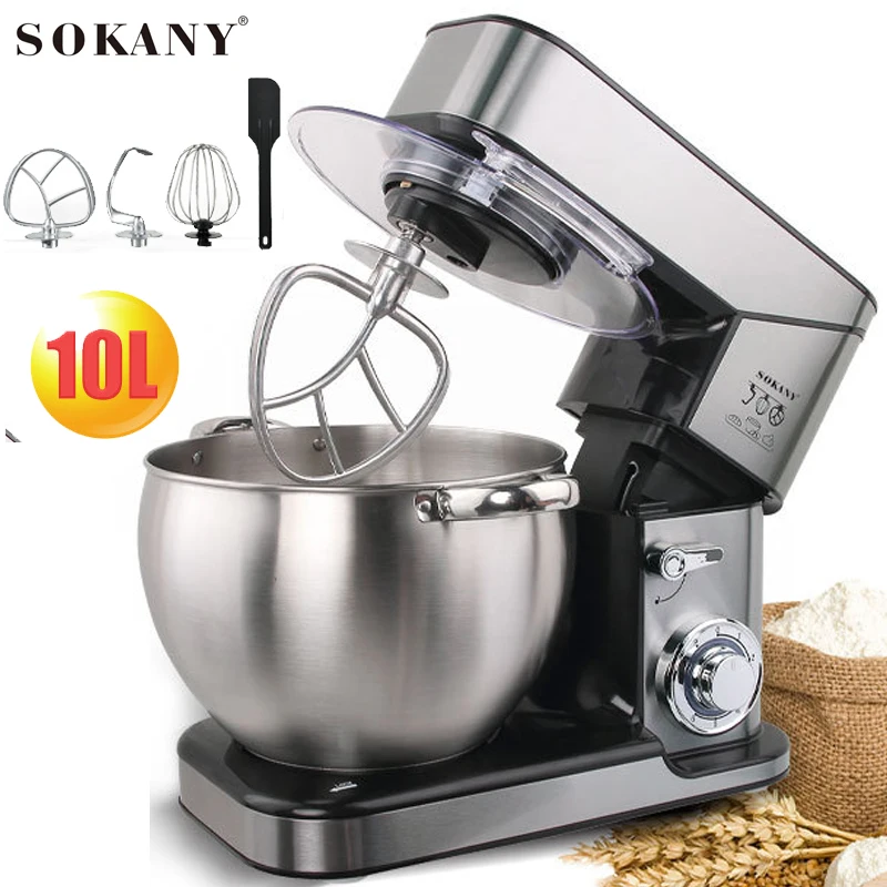 220V10L stand Planetary mixer milk frother cake dough kneading stainless mixing maker food Whisk egg beater 6 speed Chef machine
220V10L stand Planetary mixer milk frother cake dough kneading stainless mixing maker food Whisk egg beater 6 speed Chef machine