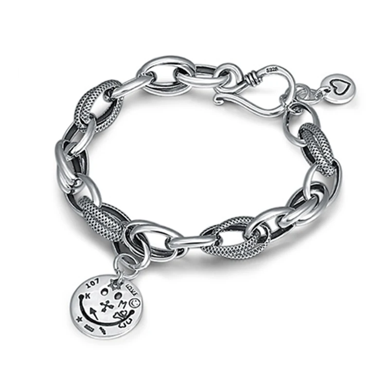 New Original Design Bracelet Smiley Face Wild Korean Love Lock Men Women Trend Retro Handmade Extension Tail Chain Adjustment
New Original Design Bracelet Smiley Face Wild Korean Love Lock Men Women Trend Retro Handmade Extension Tail Chain Adjustment