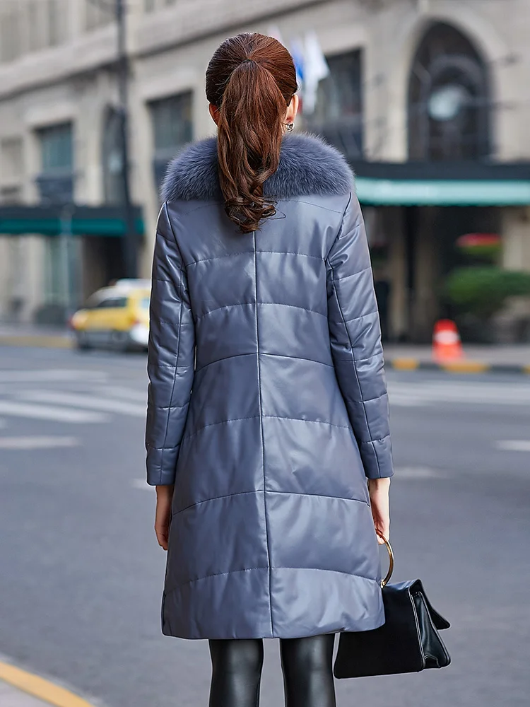 Real Sheepskin Coat Female Fox Fur Collar Down Jackets 2020 Winter Women Genuine Leather Jacket Chaqueta Mujer My
Real Sheepskin Coat Female Fox Fur Collar Down Jackets 2020 Winter Women Genuine Leather Jacket Chaqueta Mujer My