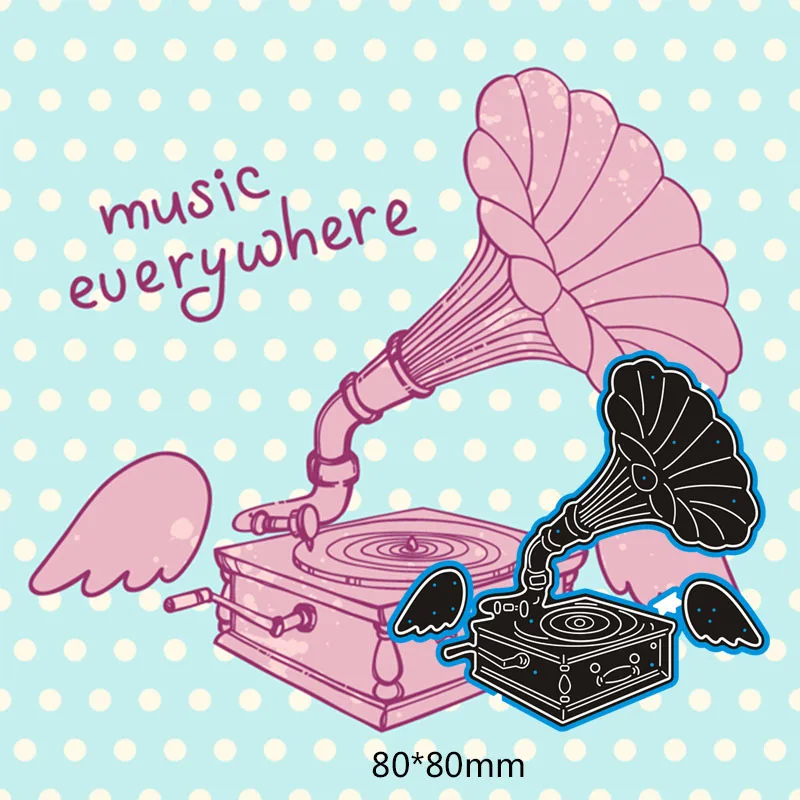 Cutting Metal Dies Phonograph New Stencils DIY Scrapbooking Paper Cards Craft Making Craft Decoration 80*80mm
Cutting Metal Dies Phonograph New Stencils DIY Scrapbooking Paper Cards Craft Making Craft Decoration 80*80mm