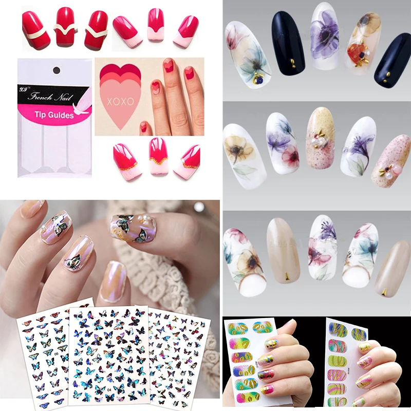 Flower/ Butterflies Nail Art Stickers Decorations DIY Nail Design Stencil Nail Stickers Foil Manicure Tips Nails Accessories
Flower/ Butterflies Nail Art Stickers Decorations DIY Nail Design Stencil Nail Stickers Foil Manicure Tips Nails Accessories