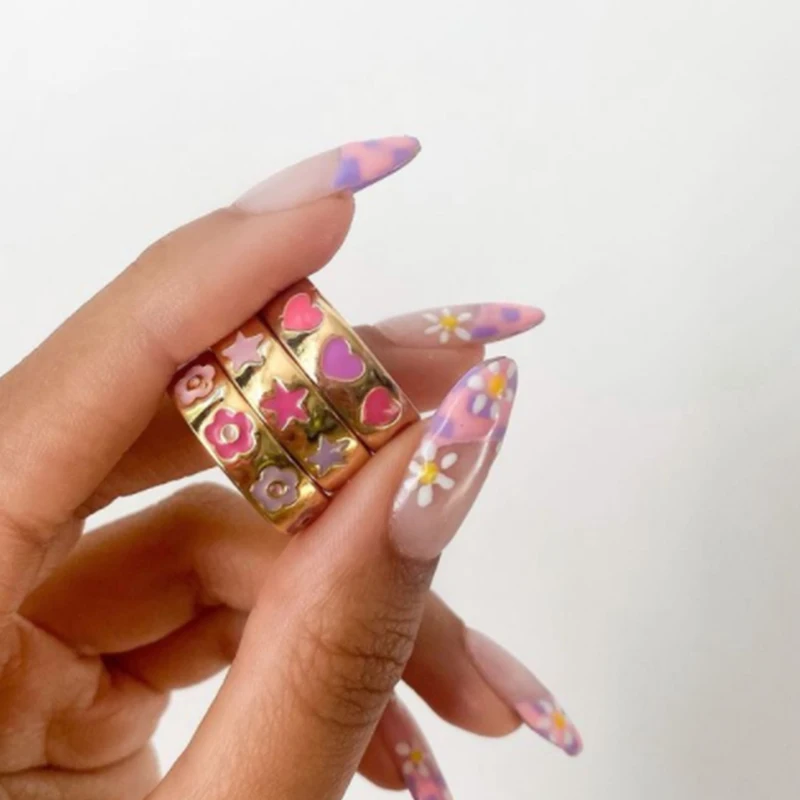 Adorable Colorful Enamel Heart Shape Ring Set for Women Tai Chi Balance Stacking Love Eternity Finger Rings Fashion Jewelry
Adorable Colorful Enamel Heart Shape Ring Set for Women Tai Chi Balance Stacking Love Eternity Finger Rings Fashion Jewelry
