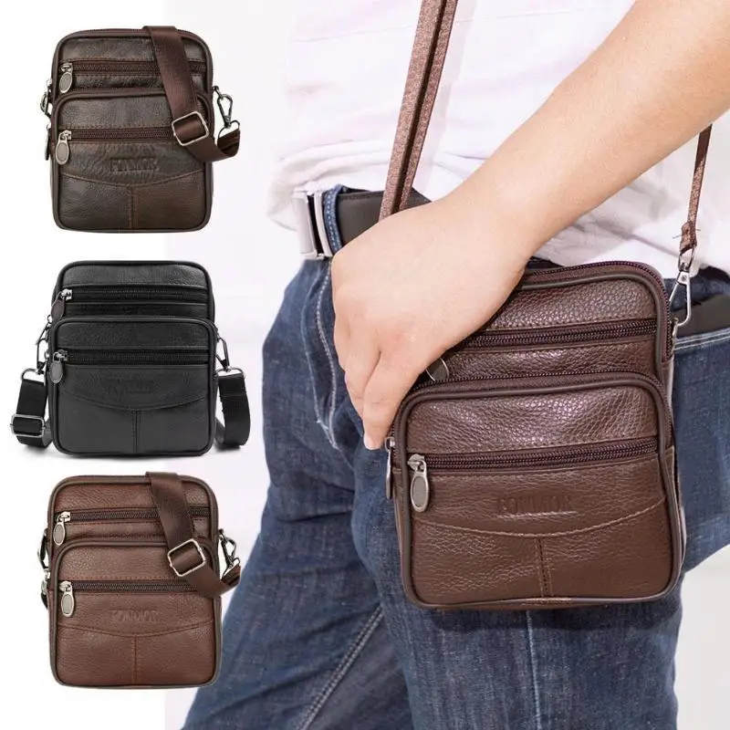 Fashion Men's Leather Small Messenger Bag Male Satchels Multifunctional Shoulder Bag Genuine Leather Crossbody Bags For Men
Fashion Men's Leather Small Messenger Bag Male Satchels Multifunctional Shoulder Bag Genuine Leather Crossbody Bags For Men