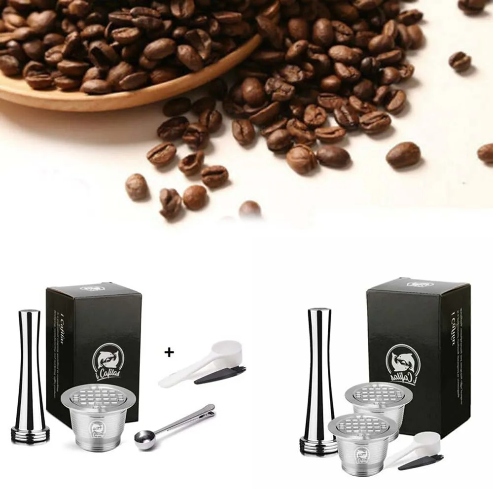 Reusable Refillable Cafilas Metal Coffee Capsule Pod For Nespresso Elements Set
Reusable Refillable Cafilas Metal Coffee Capsule Pod For Nespresso Elements Set