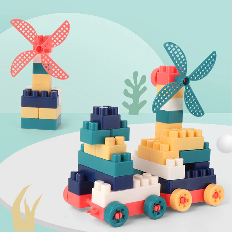 100Pcs Children's educational building block toys windwill Baby fun assembled and inserted DIY building blocks toys for kids
100Pcs Children's educational building block toys windwill Baby fun assembled and inserted DIY building blocks toys for kids