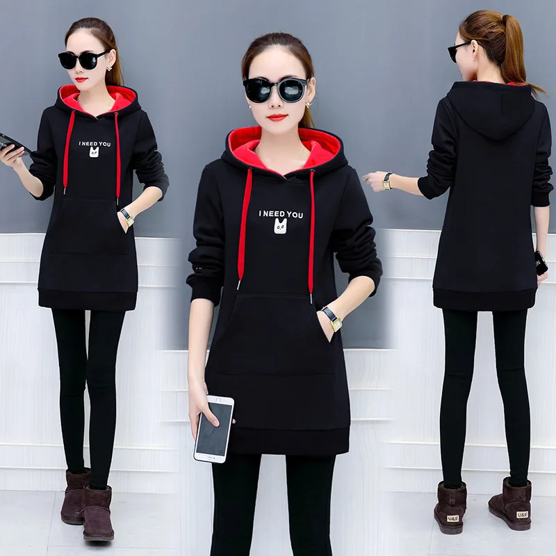 2021 Winter New Korean Women's Hoodie Sweatshirt Mid-length Sweet Knitted Coat Autumn Fashion Casual Harajuku Hooded Pullover
2021 Winter New Korean Women's Hoodie Sweatshirt Mid-length Sweet Knitted Coat Autumn Fashion Casual Harajuku Hooded Pullover