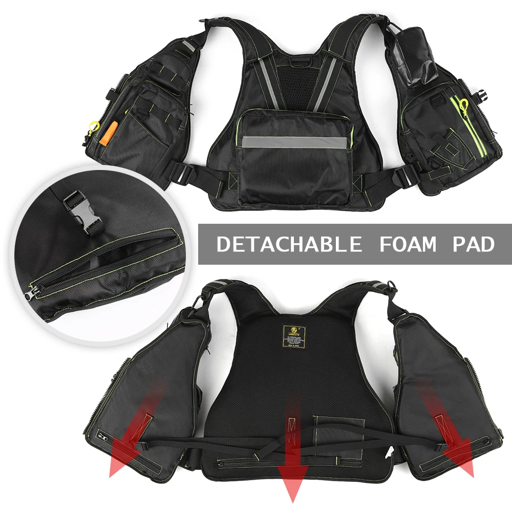 Fishing Life Jacket Multiple Pockets Safety Life Vest Floatation Vest Adults Buoyancy Waistcoat for Water Ski Rescue Drifting
Fishing Life Jacket Multiple Pockets Safety Life Vest Floatation Vest Adults Buoyancy Waistcoat for Water Ski Rescue Drifting