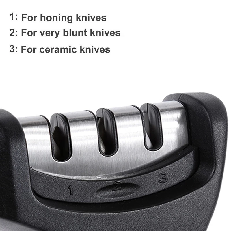Stainless Steel Knife Sharpener Kitchen Diamond Sharpener Professional Whetstone Scissors Kitchen Knife Whetstone Gadgets Tool
Stainless Steel Knife Sharpener Kitchen Diamond Sharpener Professional Whetstone Scissors Kitchen Knife Whetstone Gadgets Tool
