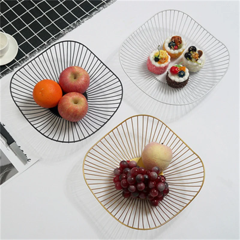 Simple Modern Draining Basket Fruit And Vegetable Metal Material For Kitchen Living room Bedroom Household Storage Baskets 
Simple Modern Draining Basket Fruit And Vegetable Metal Material For Kitchen Living room Bedroom Household Storage Baskets