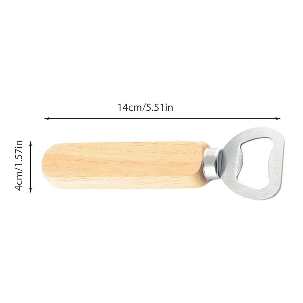 6PCS Rubber Wooden Handle Handheld Bartender Bottle Opener Wine Beer Soda Glass Cap Opener Kitchen Bar Tool Creative Hole Design
6PCS Rubber Wooden Handle Handheld Bartender Bottle Opener Wine Beer Soda Glass Cap Opener Kitchen Bar Tool Creative Hole Design