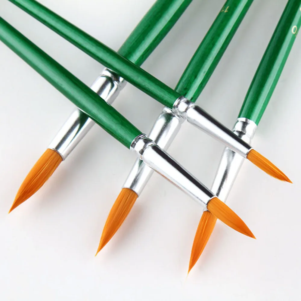 12pcs Paint Brushes Art Set for Acrylic/Oil/Watercolor Painting Round Pointed Tip Nylon Wool Green Bar
12pcs Paint Brushes Art Set for Acrylic/Oil/Watercolor Painting Round Pointed Tip Nylon Wool Green Bar