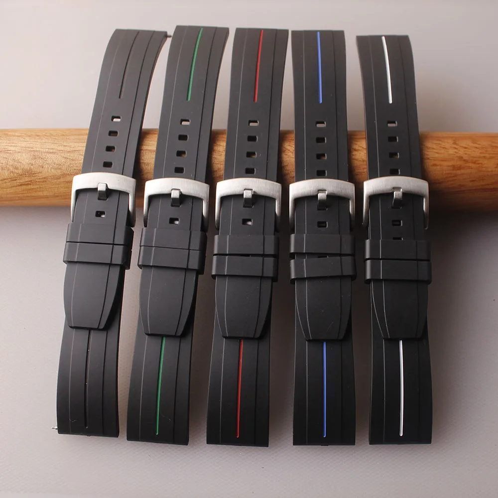 Soft Waterproof Silicone Rubber Watch Strap 20mm 22mm For Sport New Brand mens Watch Band Diving Wristband Bracelets Black Color
Soft Waterproof Silicone Rubber Watch Strap 20mm 22mm For Sport New Brand mens Watch Band Diving Wristband Bracelets Black Color