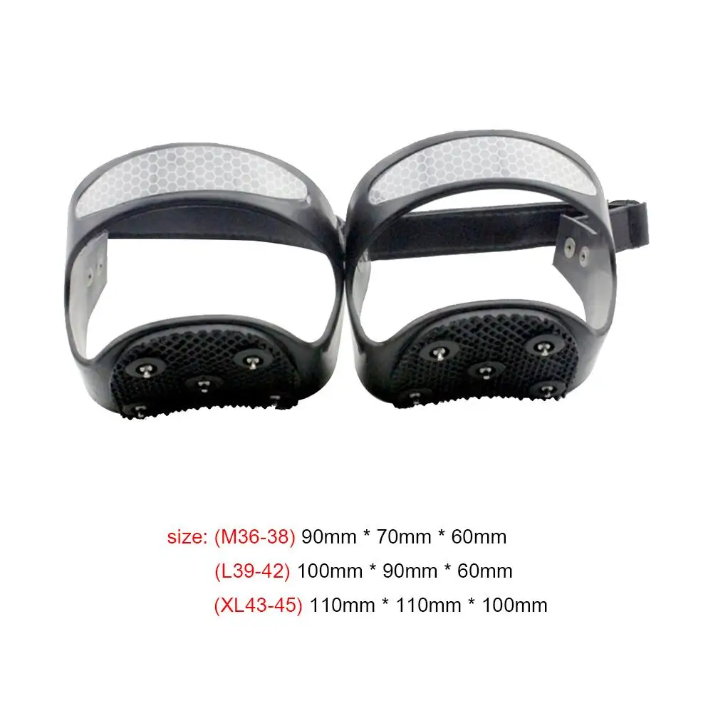 Durable Snow Claw Delicate Design Portable 2pcs 5-Stud Ice Claw Non-slip Spikes Grip Shoes Cover with Reflective Strip
Durable Snow Claw Delicate Design Portable 2pcs 5-Stud Ice Claw Non-slip Spikes Grip Shoes Cover with Reflective Strip