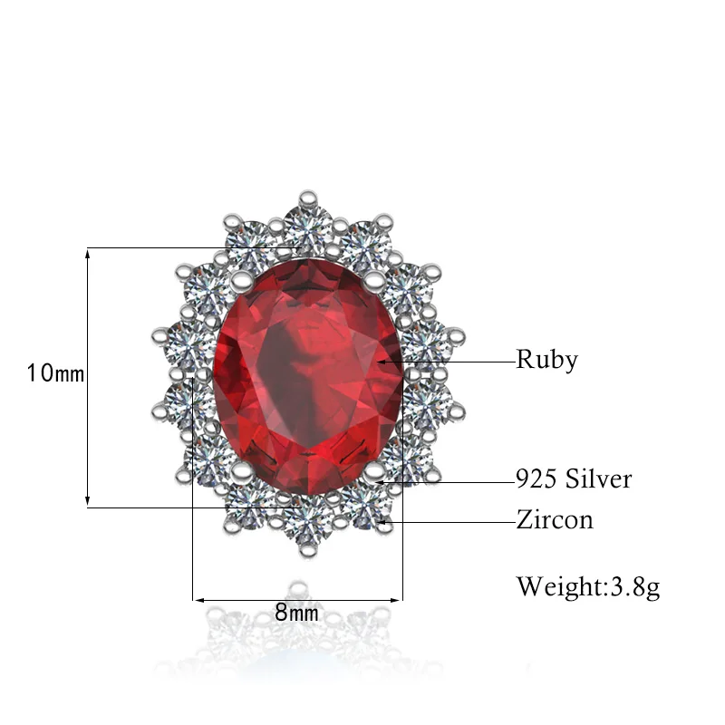 Red Ruby Earings Fashion Jewelry 2020 silver 925 Earring Stud classic Oval gemstone Jewellery July Birthstone Anniversary Gift
Red Ruby Earings Fashion Jewelry 2020 silver 925 Earring Stud classic Oval gemstone Jewellery July Birthstone Anniversary Gift