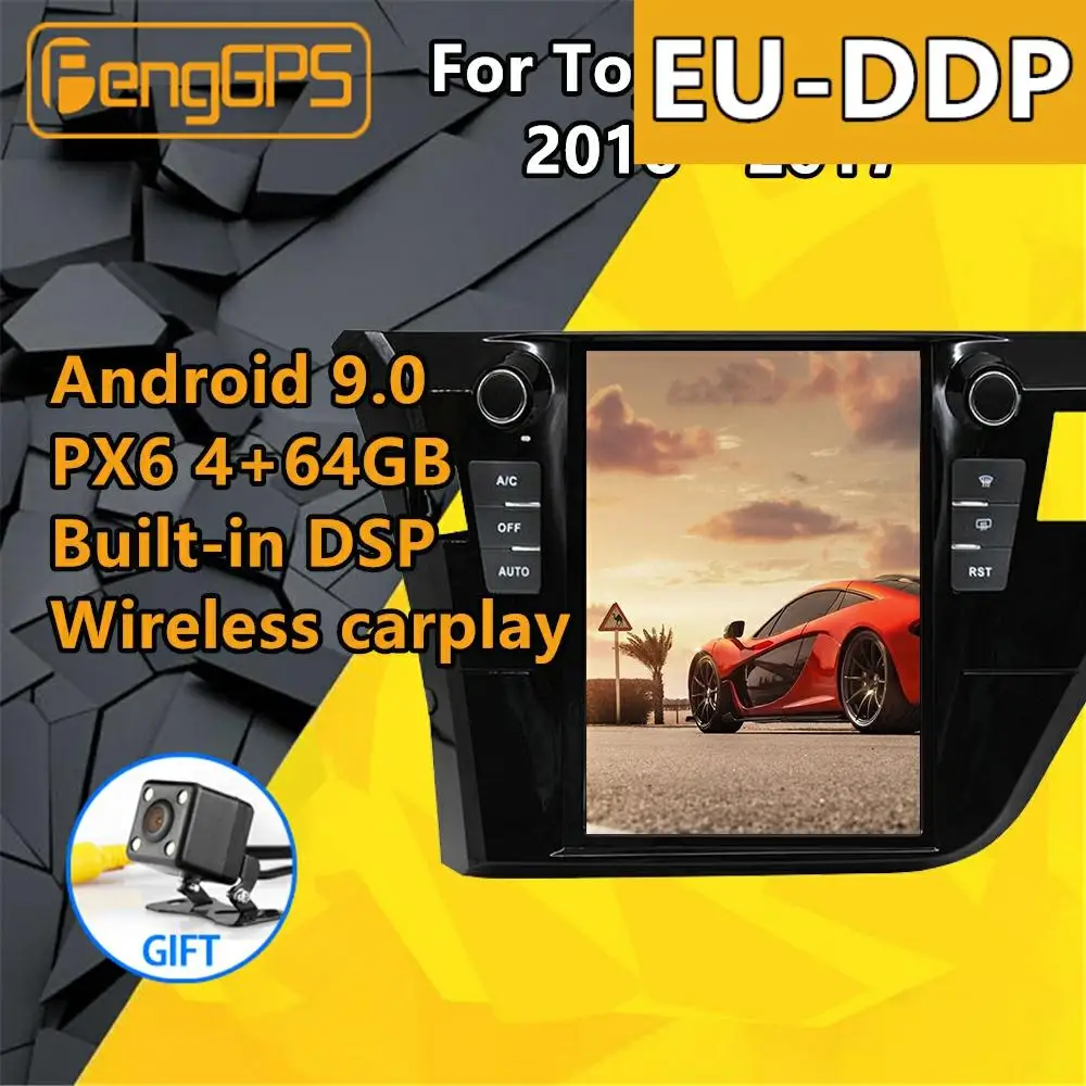 For Toyota Corolla Android Radio Head unit 2010 - 2017 Tesla Car multimedia Player Stereo PX6 GPS Navigation Autoradio Audio DSP
For Toyota Corolla Android Radio Head unit 2010 - 2017 Tesla Car multimedia Player Stereo PX6 GPS Navigation Autoradio Audio DSP