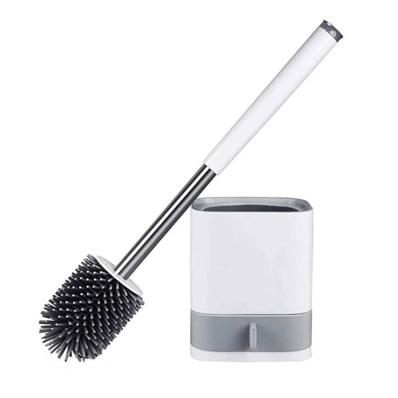Silicone TPR Toilet Brush And Holder Set Bathroom Cleaning Toilet Bowl Brush Cleaner Tools Anti Slip With Removable Water Drawer
Silicone TPR Toilet Brush And Holder Set Bathroom Cleaning Toilet Bowl Brush Cleaner Tools Anti Slip With Removable Water Drawer