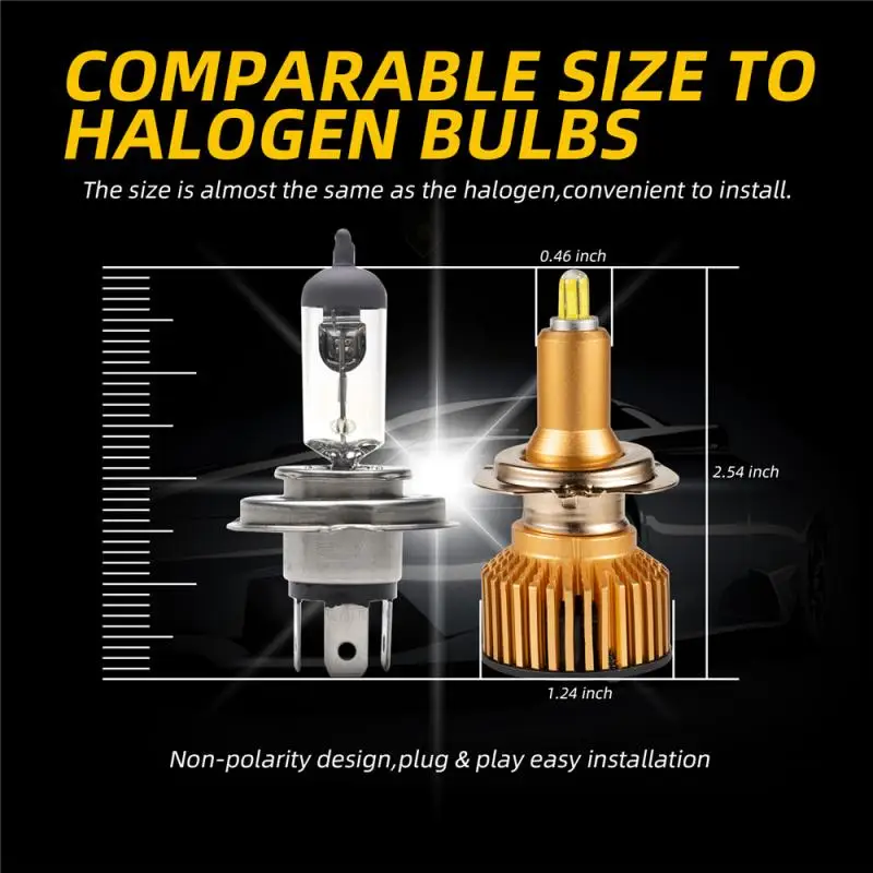 LED Headlight Car Light 2*H1 H7 9005 9006 Mini LED Headlight 6000K Bright White, 360CSP, Quick Installation Car Headlight Bulb
LED Headlight Car Light 2*H1 H7 9005 9006 Mini LED Headlight 6000K Bright White, 360CSP, Quick Installation Car Headlight Bulb