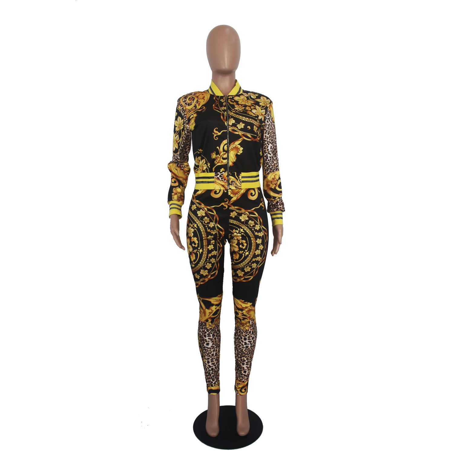 Zoctuo Retro Print Two Piece Set Autumn Full Sleeve Women Set Outfits Zipper Jackets Tops Pants Suit Night Club Tracksuit
Zoctuo Retro Print Two Piece Set Autumn Full Sleeve Women Set Outfits Zipper Jackets Tops Pants Suit Night Club Tracksuit