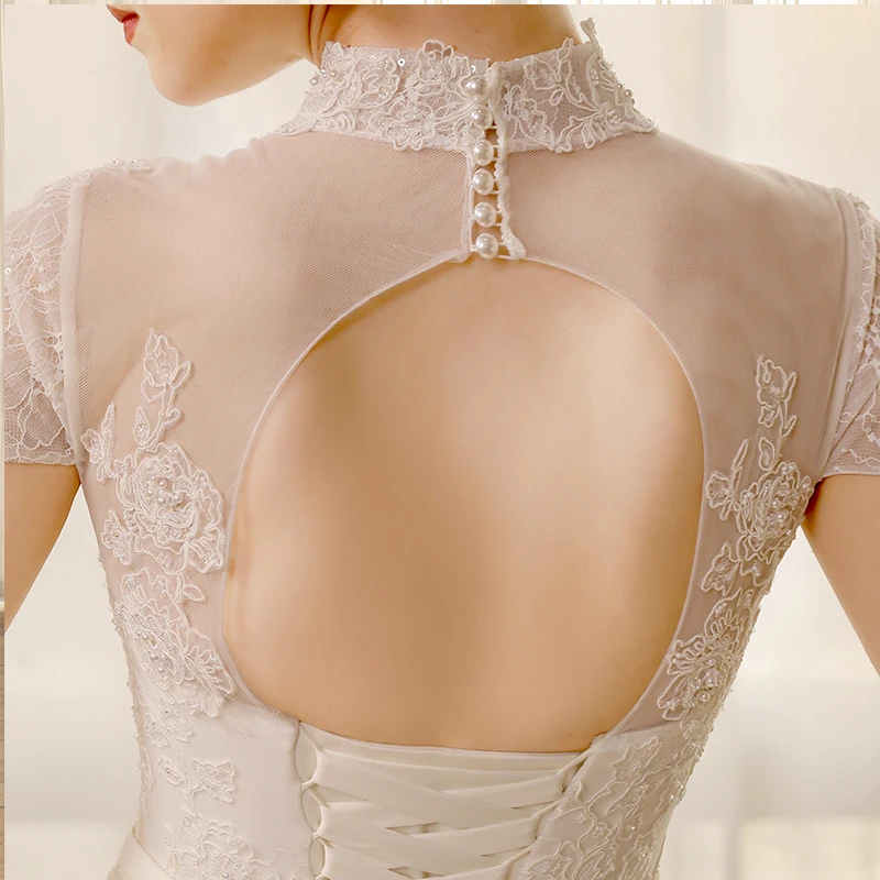 SL6815 new designer mermaid wedding dress plus size high neck lace bridal gown for women corset back satin cheap bride dresses
SL6815 new designer mermaid wedding dress plus size high neck lace bridal gown for women corset back satin cheap bride dresses