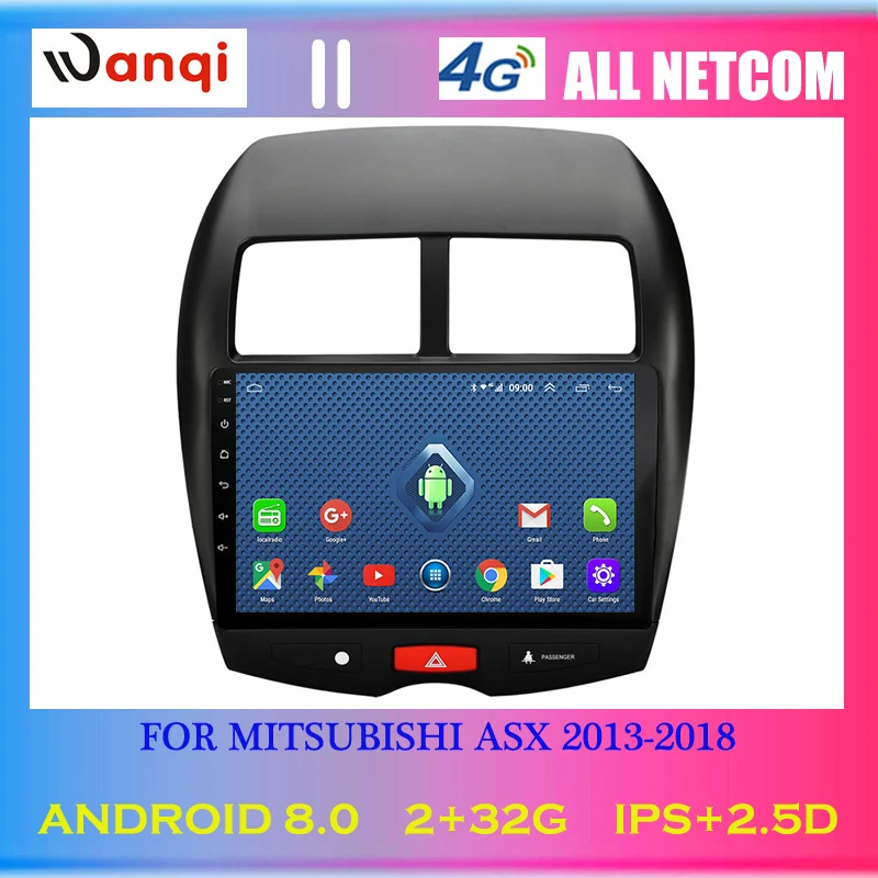 4G Lte All Netcom 10 1 дюйма Android 8 0 для Mitsubishi ASX (2013-2018) Автомобильный DVD gps навигация