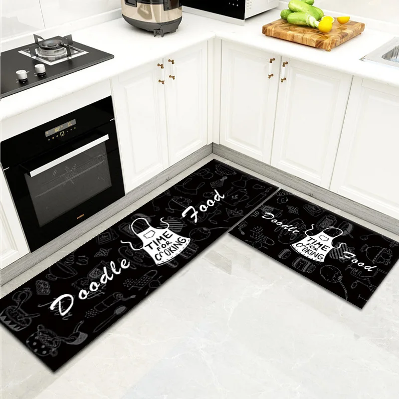 Cartoon Black Kitchen Mat Washable Entrance Doormat Bathroom Anti-slip Mats Living Room Decor Printed Long Strip Carpet Floormat
Cartoon Black Kitchen Mat Washable Entrance Doormat Bathroom Anti-slip Mats Living Room Decor Printed Long Strip Carpet Floormat