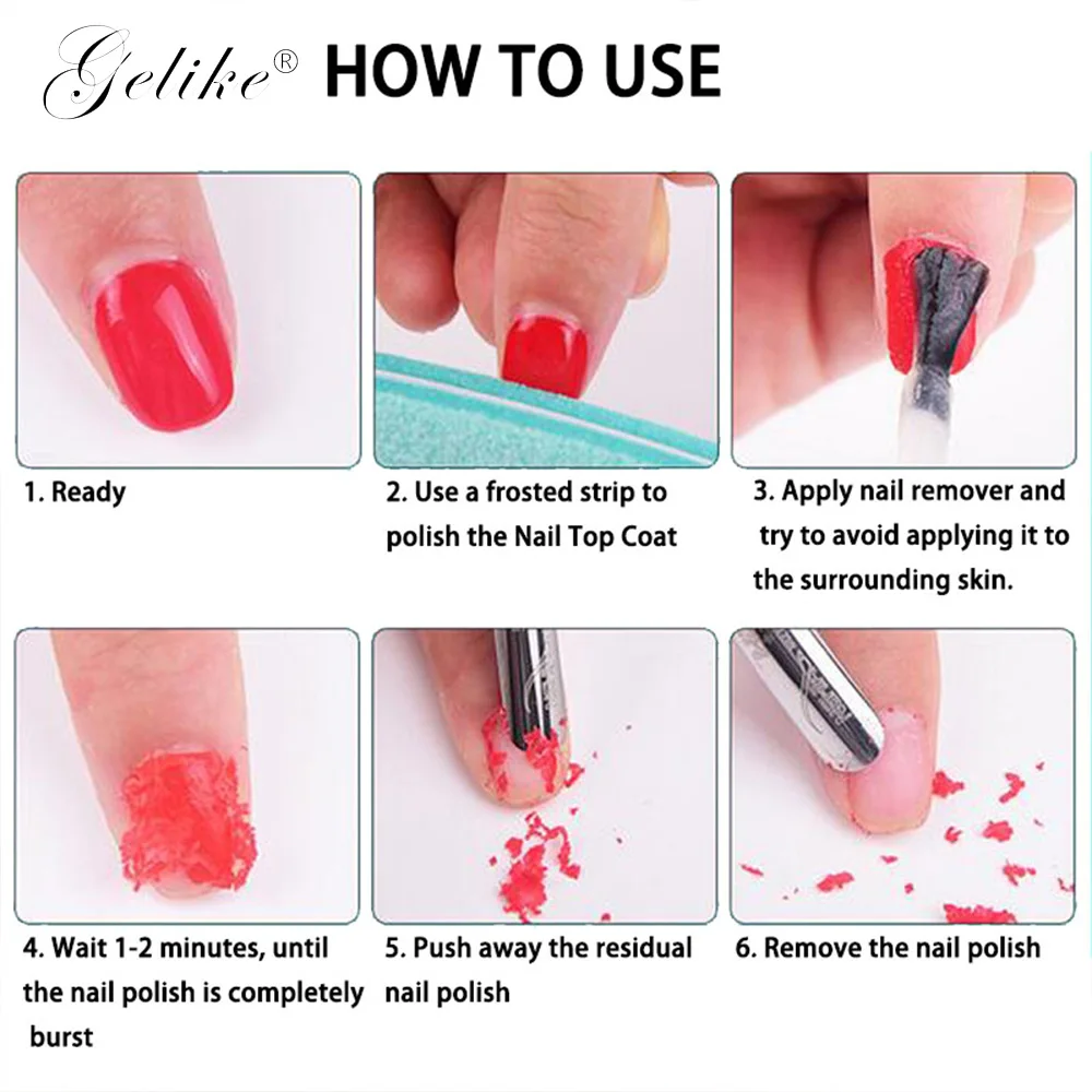 Gelike 15ML Nail Gel/Polish Remover Magic Remover Healthy Fast Within 2-3 MINS Gel Nail Polish UV Base Top Coat
Gelike 15ML Nail Gel/Polish Remover Magic Remover Healthy Fast Within 2-3 MINS Gel Nail Polish UV Base Top Coat