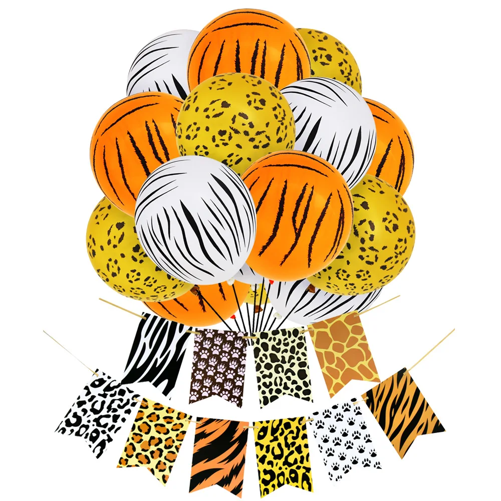13pcs Leopard Balloon Animal Pattern Banner Jungle Party Decor Safari Birthday Party Decoration Kids Baby Shower Party Favors
13pcs Leopard Balloon Animal Pattern Banner Jungle Party Decor Safari Birthday Party Decoration Kids Baby Shower Party Favors