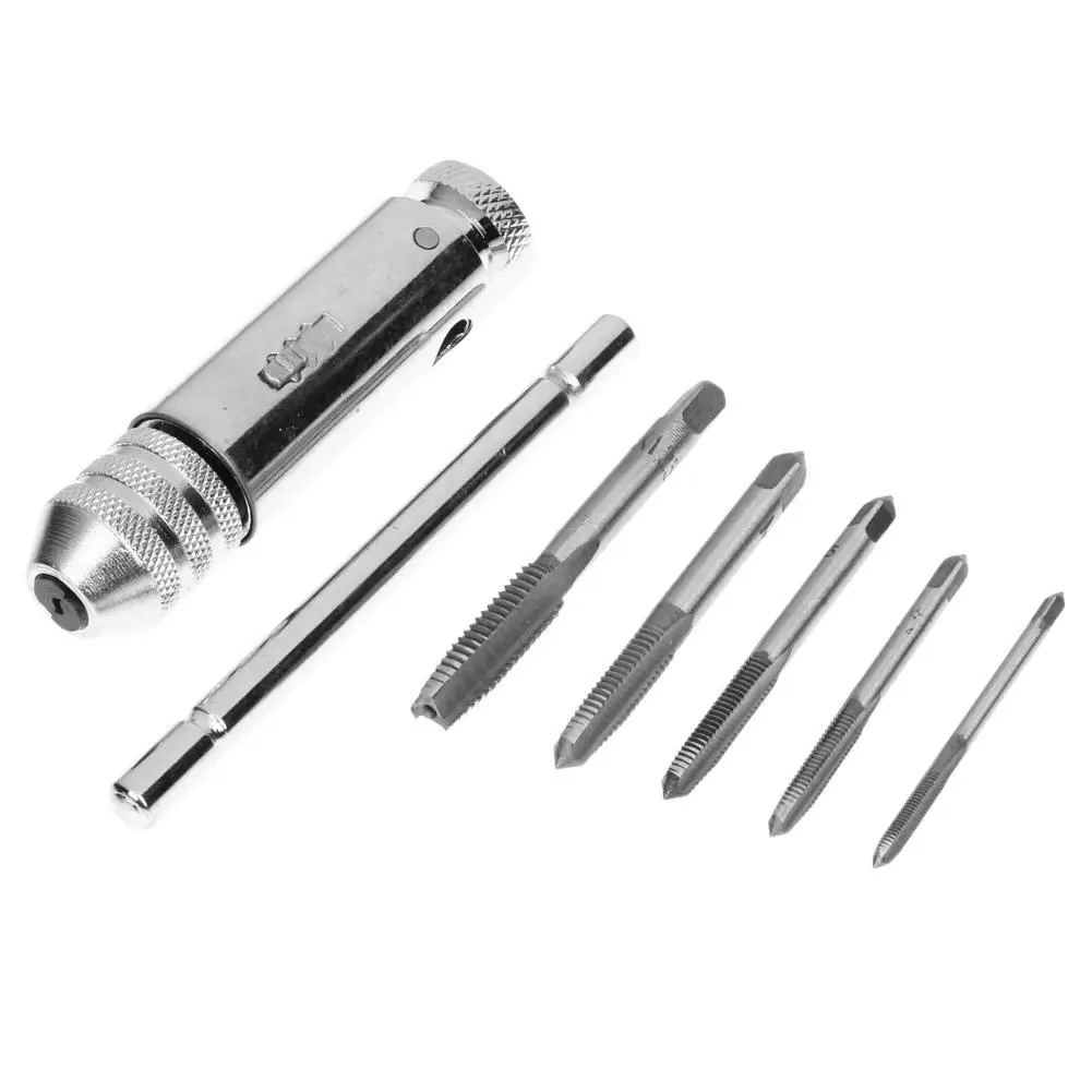 5Pcs/set Adjustable M3-M8 T-Handle Ratchet Taps Wrench Machinist Tool with Screw Thread Plug Tap Machinist Tools Set
5Pcs/set Adjustable M3-M8 T-Handle Ratchet Taps Wrench Machinist Tool with Screw Thread Plug Tap Machinist Tools Set