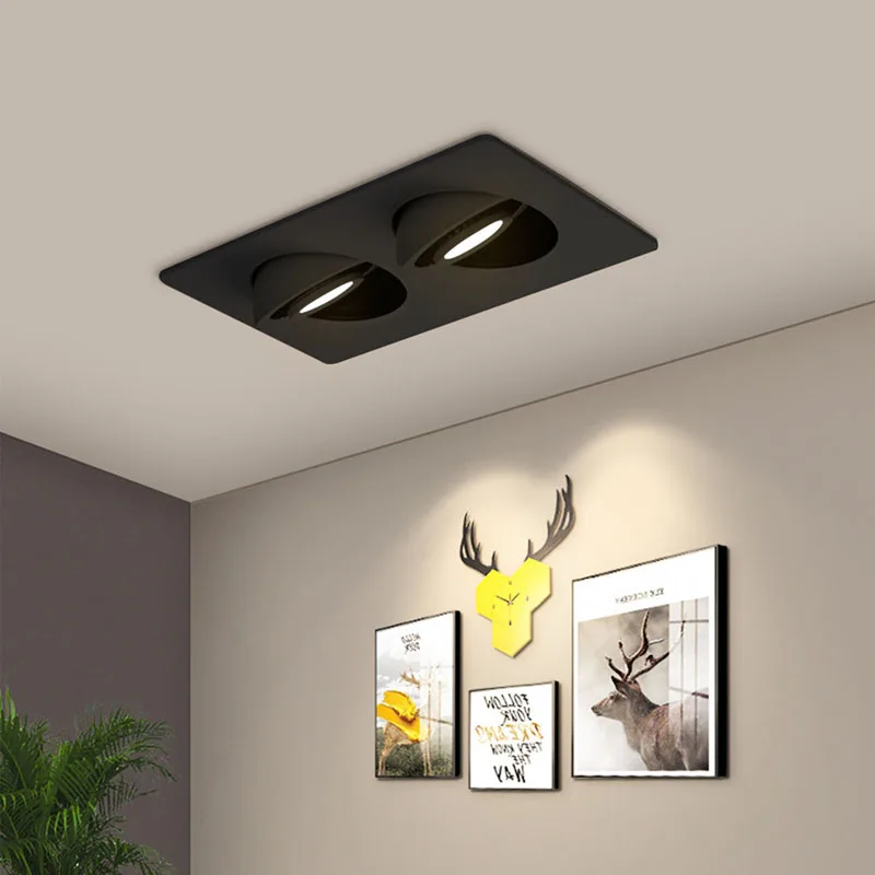 Black Led Downlight Dimmable Led Recessed Lights Single/Double Head Led Spot 360 Degree Rotation Ceiling Lamp For Bedroom Ligh
Black Led Downlight Dimmable Led Recessed Lights Single/Double Head Led Spot 360 Degree Rotation Ceiling Lamp For Bedroom Ligh