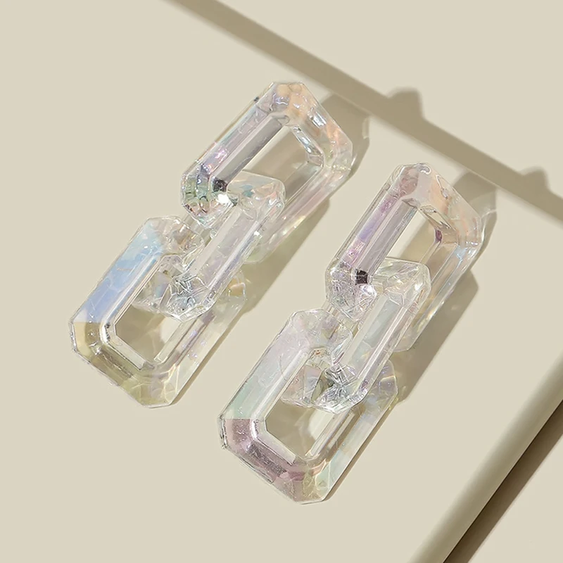 New Creative Acrylic Earrings For Women Fashion Jewelry Decor White Statement Circle Chain Geometric Drop Dangle Earrings
New Creative Acrylic Earrings For Women Fashion Jewelry Decor White Statement Circle Chain Geometric Drop Dangle Earrings