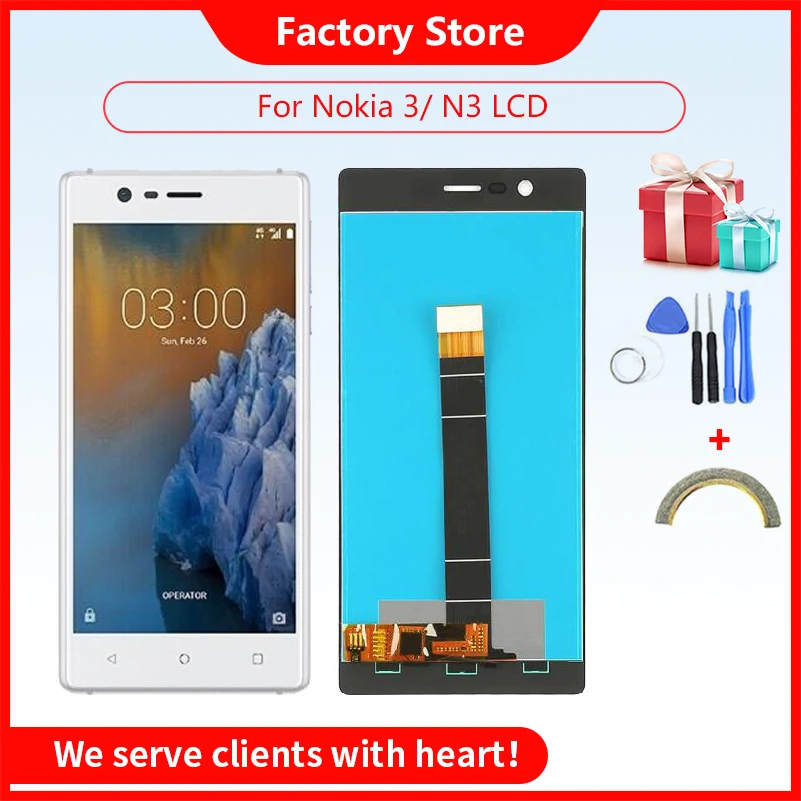 ЖК-дисплей для Nokia 3 N3 TA-1020 TA-1028 TA-1032 TA-1038 сенсорный экран дигитайзер Nokia3 LCD S |