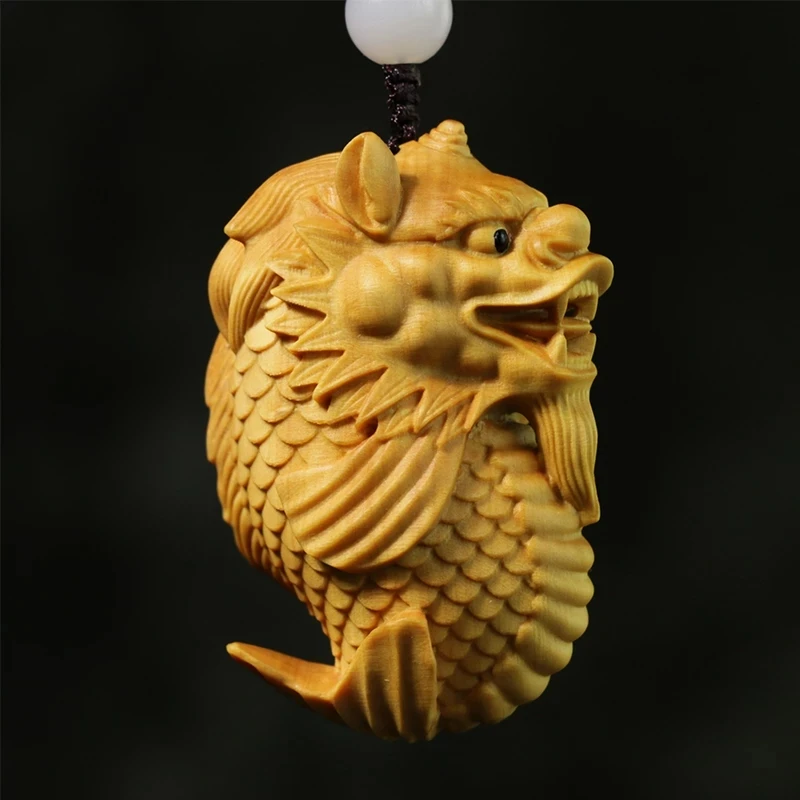 5CM Fish God Boxwood Lucky Pendant Solid Wood Car Hanging Crafts Mythical Animal Home Decor
5CM Fish God Boxwood Lucky Pendant Solid Wood Car Hanging Crafts Mythical Animal Home Decor